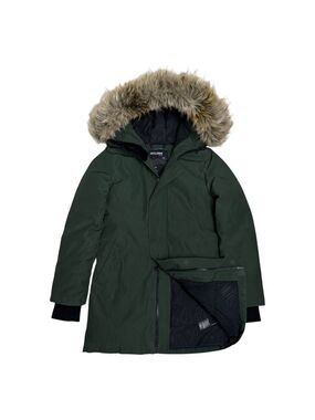 ARITZIA TNA GOLDEN Haven Parka Coat Faux Fur GOOSE DOWN FILL Winter Puffer XS